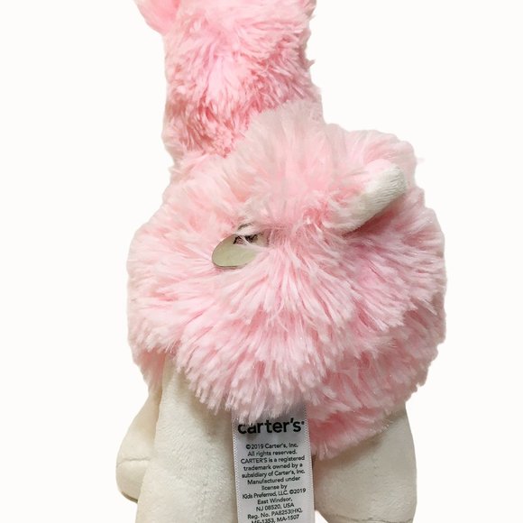 Carter’s Baby Llama Waggy Pink Musical Plush Toy - Picture 4 of 7